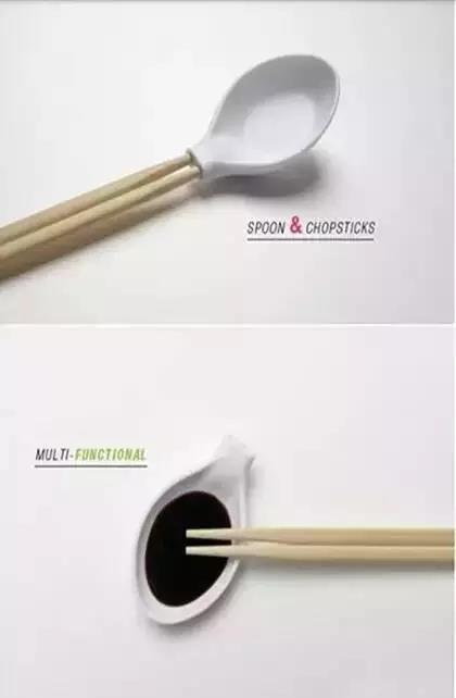 瞬间两用的筷子,这样的餐具简直是业界良心!